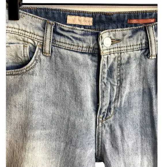 Pilcro - Anthropologie Light Wash Distressed Slim Boyfriend Jeans - Picture 3 of 5